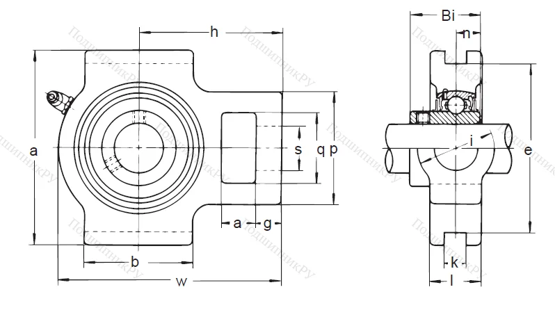 Подшипниковый узел UCT 305