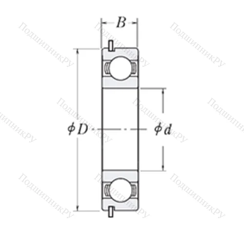 Подшипник шариковый радиальный MJ 2-NR от производителя  RHP
