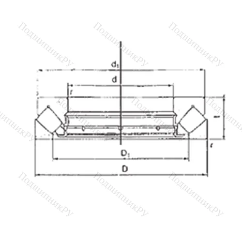 Подшипник роликовый упорно-радиальный 29413M от производителя  FBJ Подшипник роликовый упорно-радиальный 29413M от производителя  FBJ