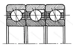 Модификация подшипника 2В0-666322Л1 размер 110x240x150