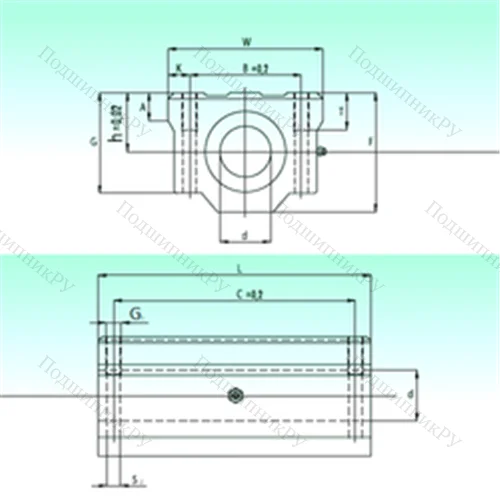 Подшипник шариковый линейный SCW 10 от производителя  NBS