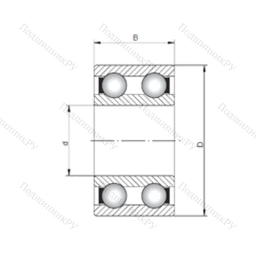 Подшипник шариковый радиальный 4217 от производителя  CX