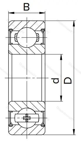Шариковый однорядный подшипник 80102 (6002 ZZ) в Тюмени
