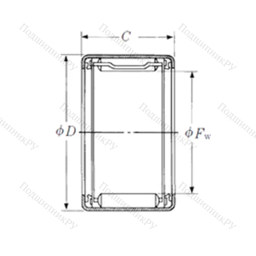 Подшипник игольчатый радиальный FJLTT-1422