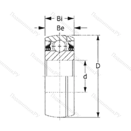 Подшипник шариковый радиальный GW 214PPB 3