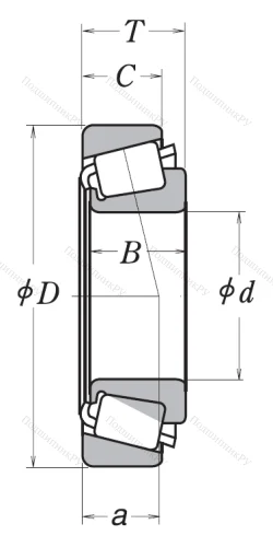 Конический роликовый подшипник HR 32215 J от производителя  NSK