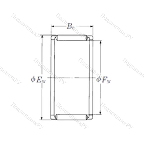 Подшипник игольчатый радиальный FWF-556120