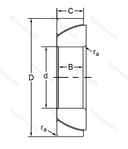 Шарнирный подшипник GAC 80 F в Тюмени