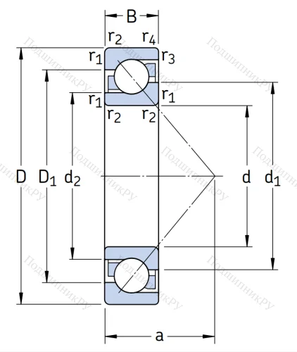 Однорядный шариковый подшипник 7310 BECBP от производителя  SKF Однорядный шариковый подшипник 7310 BECBP от производителя  SKF