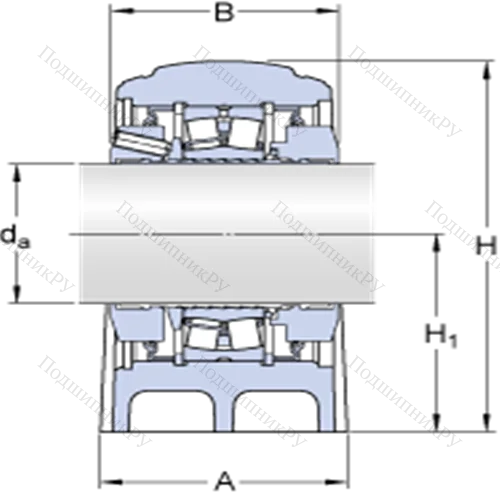 Стационарные роликоподшипниковые узлы ( ConCentra, для метрических валов) SYNT 90 FW