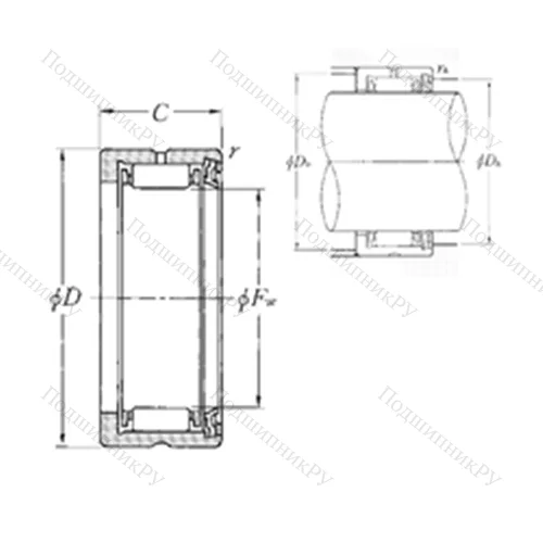 Подшипник игольчатый радиальный RNA 4903L
