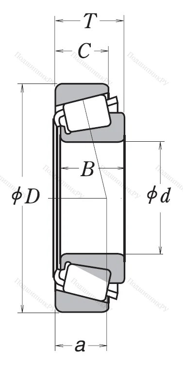 Конический роликовый подшипник HR 32018 XJ