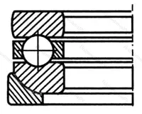Подшипник  53217+U 217 (18217) 