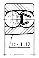 Подшипник  111606 (2306K) размер 30x72x27