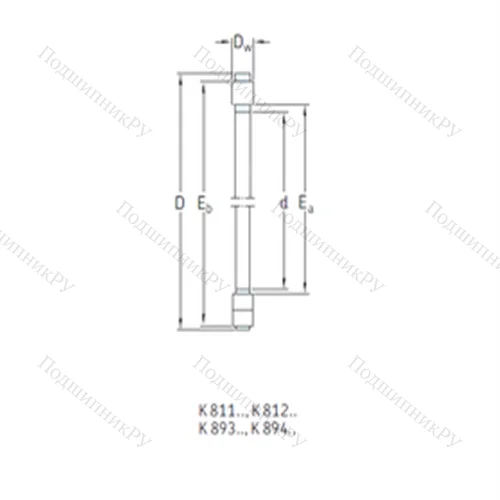 Подшипник роликовый упорный K 89310TN от производителя  SKF Подшипник роликовый упорный K 89310TN от производителя  SKF