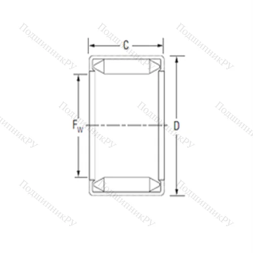 Подшипник игольчатый радиальный BT 98