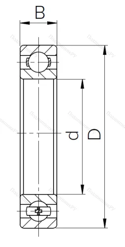 Шариковый однорядный подшипник 414 (6414) в Тюмени