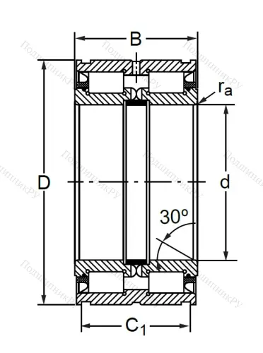 Двухрядный роликовый подшипник SL 04 5009 PP 2NR в Тюмени