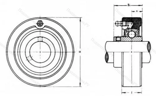 Подшипниковый корпус  C 208 (ASAHI) в Тюмени