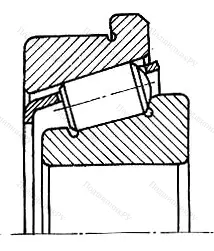 Подшипник  32311R (67611) размер 55x120x45,5 от производителя  SKF