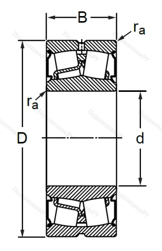 Сферический роликовый подшипник BS 2-2212 2CS (BS 2-2212 2CS) в Тюмени