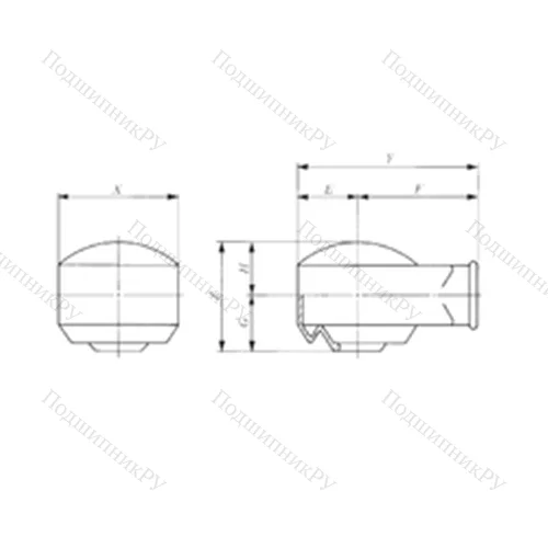 Подшипник скольжения сферический PRC 10