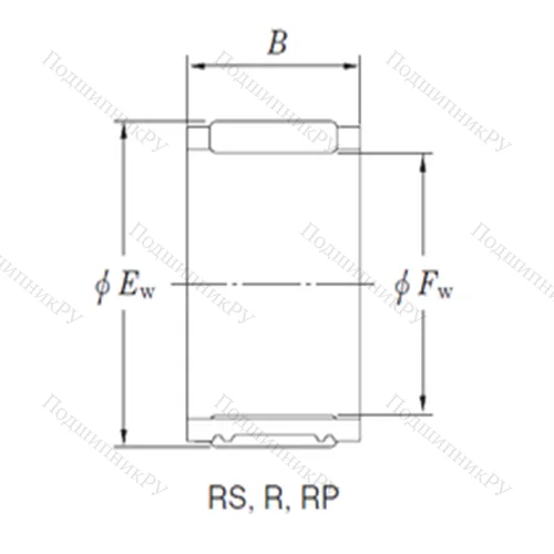 Подшипник игольчатый радиальный RS 556028