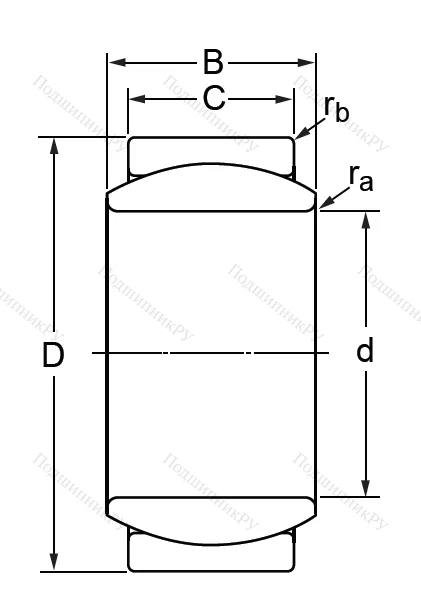 Шарнирный подшипник GE 10 E в Тюмени