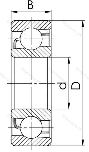 Радиально-упорный шариковый подшипник 46120 А (7020 AC) в Тюмени