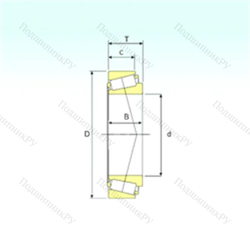 Подшипник роликовый радиально-упорный LM 501349/310 от производителя  ISB