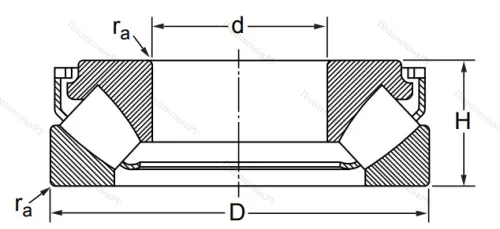 Упорный роликовый подшипник 29416 M (9039416 Л ГОСТ) в Тюмени Упорный роликовый подшипник 29416 M (9039416 Л ГОСТ) в Тюмени