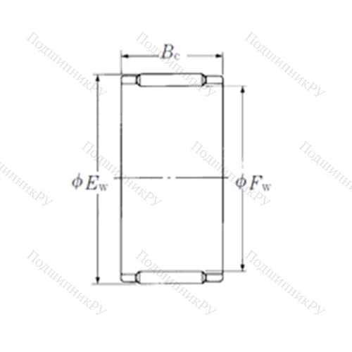 Подшипник игольчатый радиальный FBN-758120