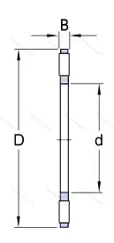 Подшипник  999105 (K 81105TN) размер 25x42x5