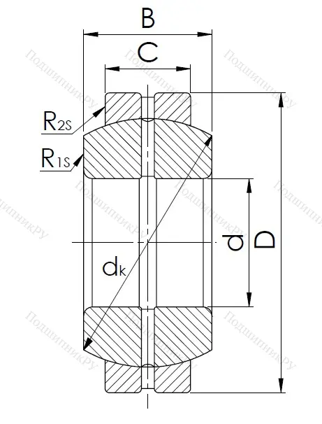 Шарнирный подшипник GE 55 ES в Тюмени