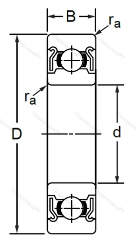 Однорядный шариковый подшипник SS 6011 ZZ (80111 Ю ГОСТ) в Тюмени