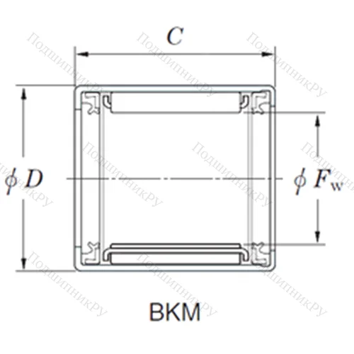 Подшипник игольчатый радиальный BKM 2026JUU от производителя  KOYO