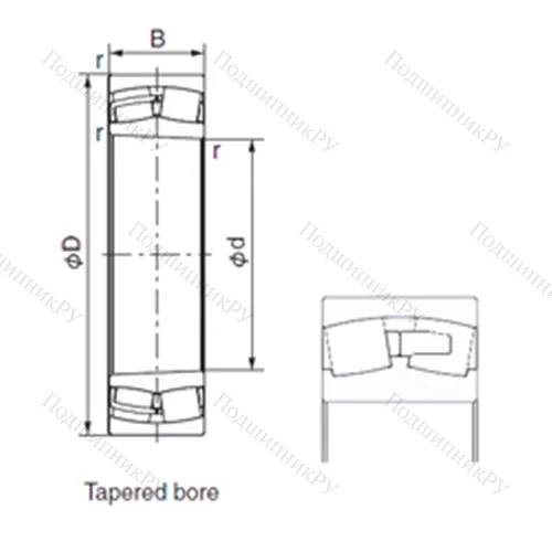 Подшипник роликовый радиальный 23228AXK