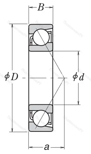 Однорядный шариковый подшипник 7213 BEAT 85 от производителя  NSK Однорядный шариковый подшипник 7213 BEAT 85 от производителя  NSK
