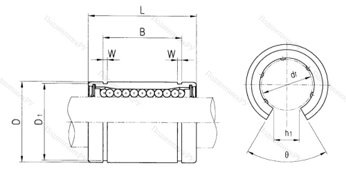 Подшипник LM 30 UU OP в Тюмени