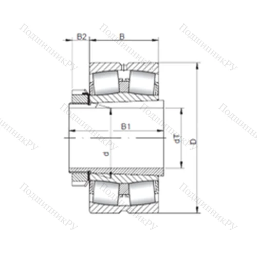 Подшипник роликовый радиальный самоцентрирующийся 22256 KCW 33+H 3156 от производителя  CX Подшипник роликовый радиальный самоцентрирующийся 22256 KCW 33+H 3156 от производителя  CX