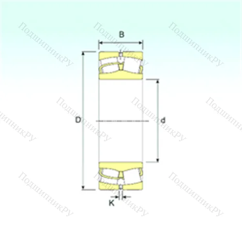 Подшипник роликовый радиальный самоцентрирующийся 22214 от производителя  ISB