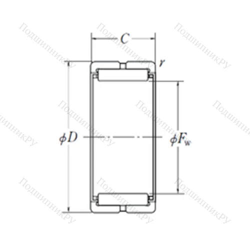 Подшипник игольчатый радиальный RNA 4860