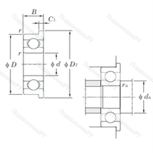 Подшипник шариковый радиальный MLF 4010 от производителя  KOYO Подшипник шариковый радиальный MLF 4010 от производителя  KOYO