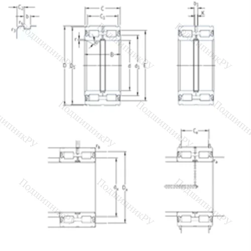 Подшипник роликовый радиальный NNF 5022ADA-2LSV