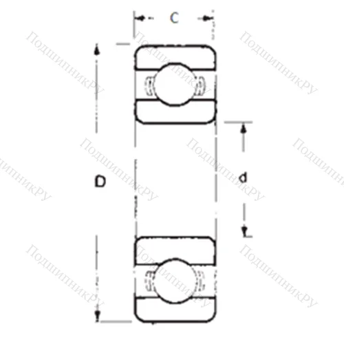 Подшипник шариковый радиальный 1602 от производителя  FBJ