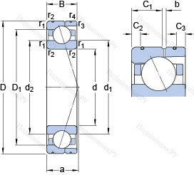 Подшипник 7026 CD/HCP 4AL