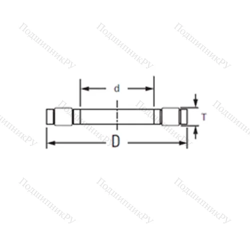 Подшипник роликовый упорный K.81206LPB от производителя  TIMKEN Подшипник роликовый упорный K.81206LPB от производителя  TIMKEN