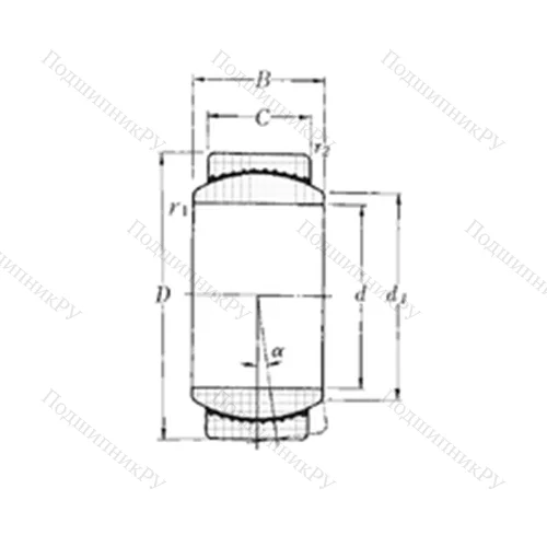 Подшипник скольжения сферический SAR 4-25
