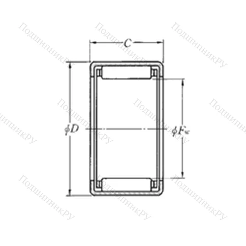 Подшипник игольчатый радиальный DCL 912