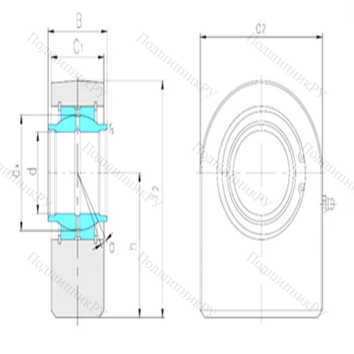 Подшипник скольжения сферический SFEW 70ES